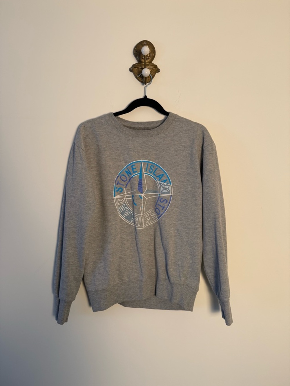 Vintage Stone Island Gray Crewneck Sweatshirt